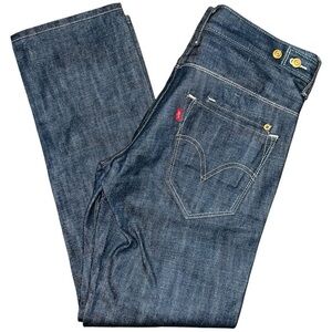 Levis Vintage 90’s 32 x 30 Blue 511 Rigid Cotton Skinny Adjustable Waist Jeans